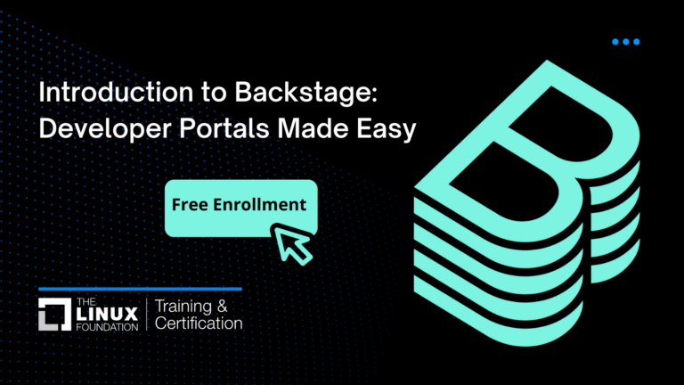 Introduction to Backstage course: Free Enrollment