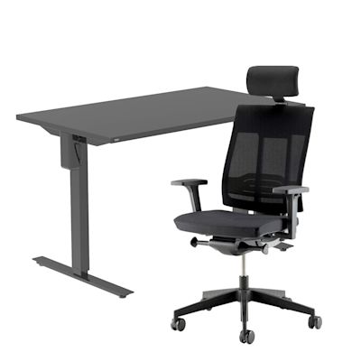 Office Black etätyöpiste