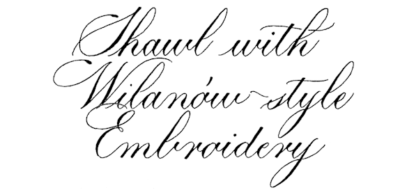 Shawl with Wilanów-style Embroidery