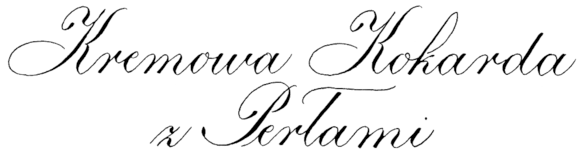 Kremowa Kokarda z Perłami