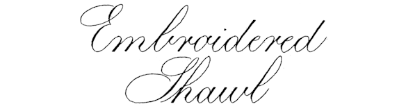 Embroidered Shawl