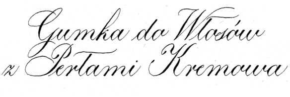 Gumka do Włosów z Perłami Kremowa