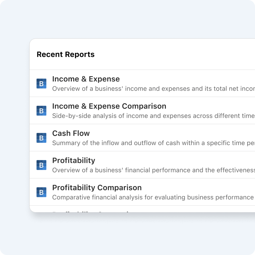 recent business reports in mac