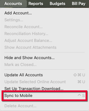 Mac Accounts Sync to Mobile Mac Accounts Sync to Mobile