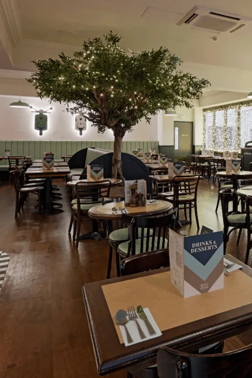 Bella Italia restaurant interior catering for a business event Bella Italia restaurant interior catering for a business event