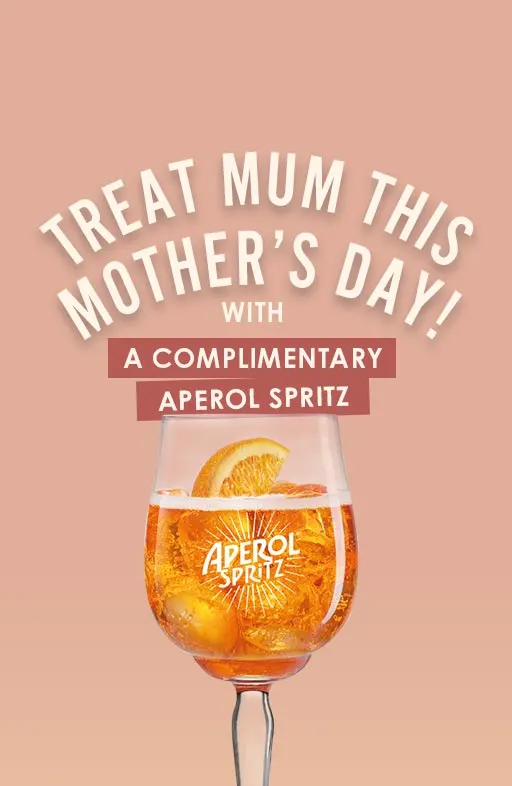 Free Aperol Spritz served at Bella Italia for Mother-s Day Free Aperol Spritz served at Bella Italia for Mother-s Day