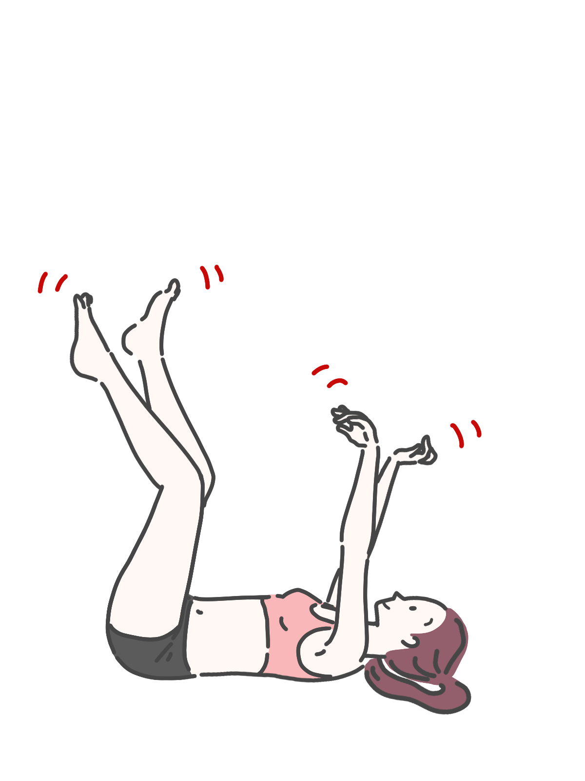手足ブラブラ
