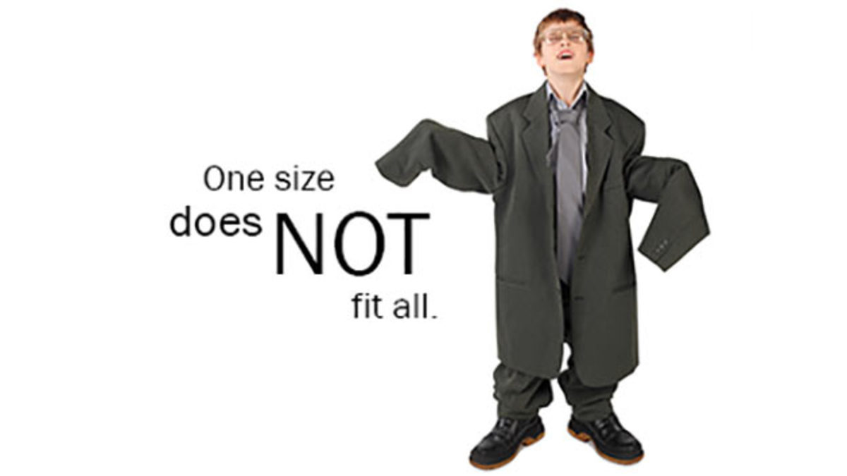 Everyone doesn't have the same needs Everyone doesn't have the same needs