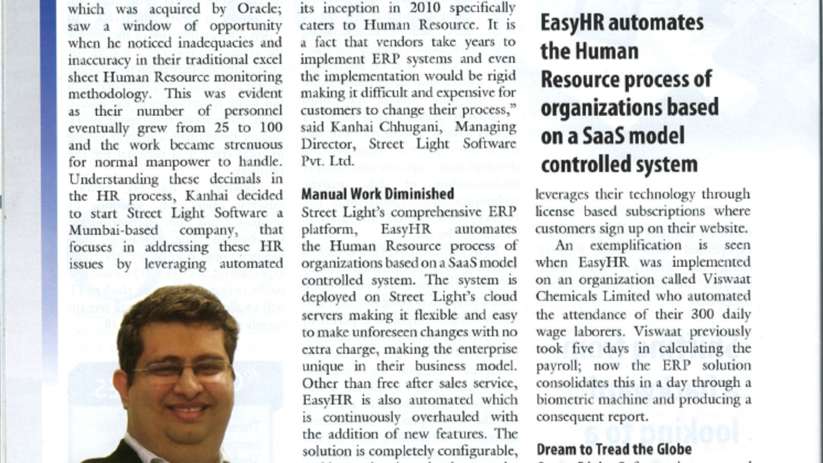 Article in CIO Review India Article in CIO Review India