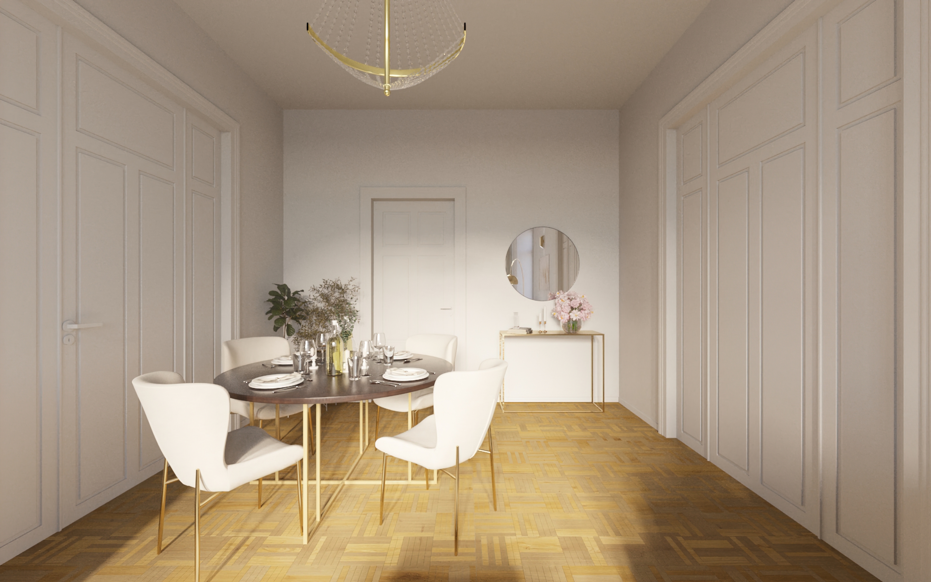 Romantischer Flair im Esszimmer