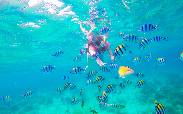 Point 0 2 Enjoy snorkeling at Hilutungan Island!