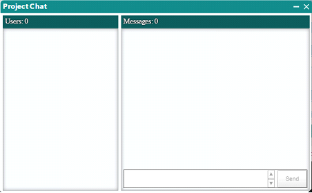 Screenshot of the Integrated Chat System in Dedoose