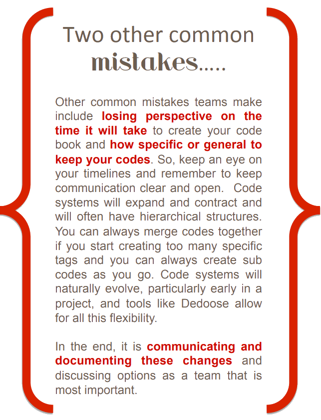 Other Common Mistakes Teams Make