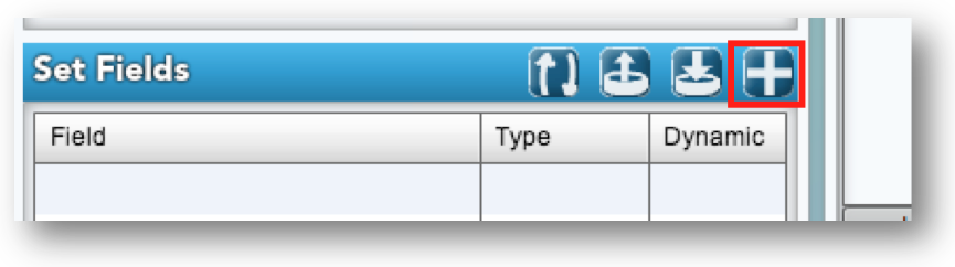 Add Set Field Button