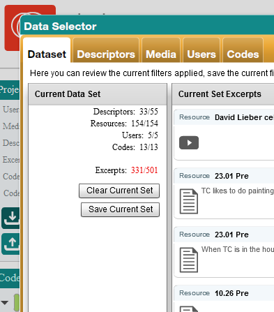Data Selector Screenshot