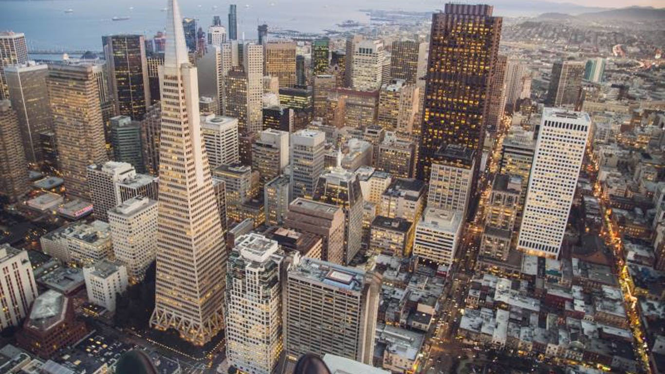 Bird's eye view of San Francisco