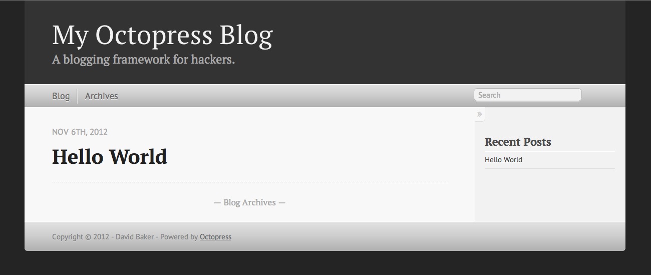 Blog: Theme Classic
