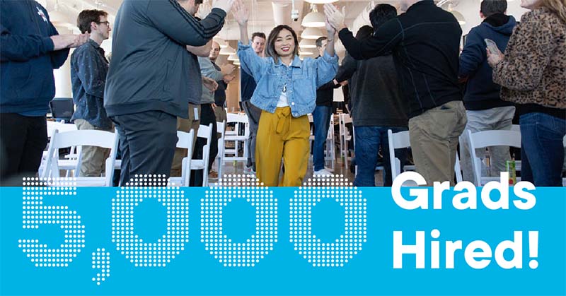 At Flatiron School, we are in the business of helping people change their lives, and then change businesses around the world with their new found tech skills. Read about our 5,000th grad hired.