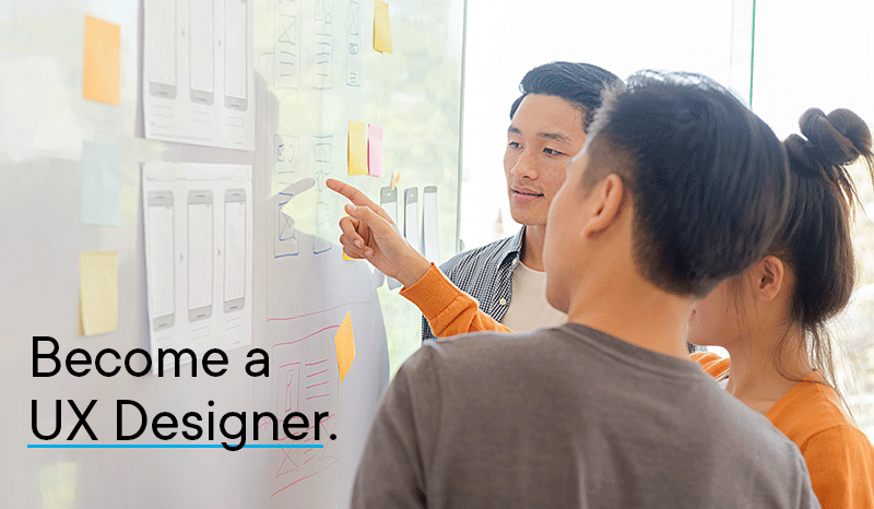 Become a UX/UI designer, product designer, UX designer, UX/UI designer, or Graphic/UX designer.