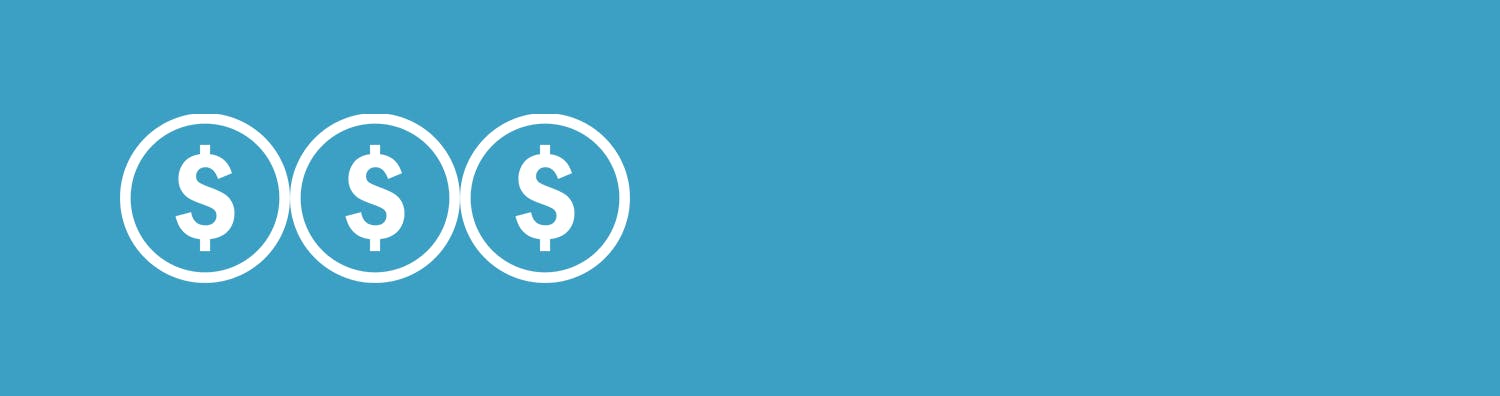 dollar signs three blue