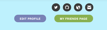 learn.co profile buttons