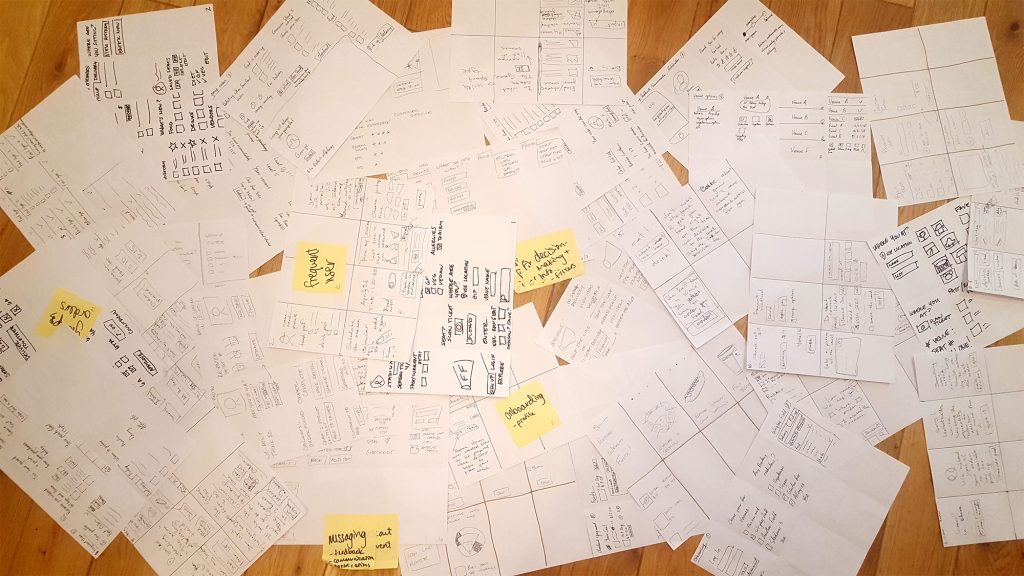 scattered paper