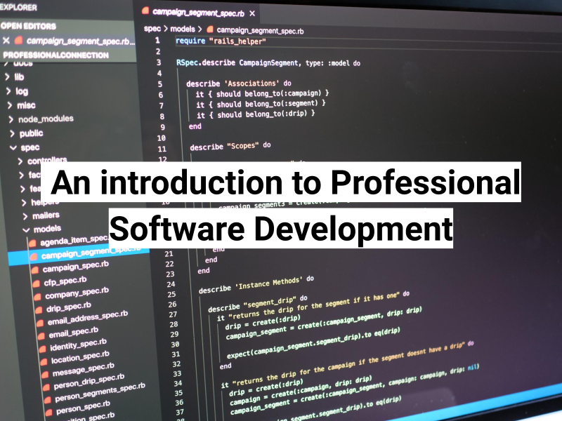 Intro to pro software dev