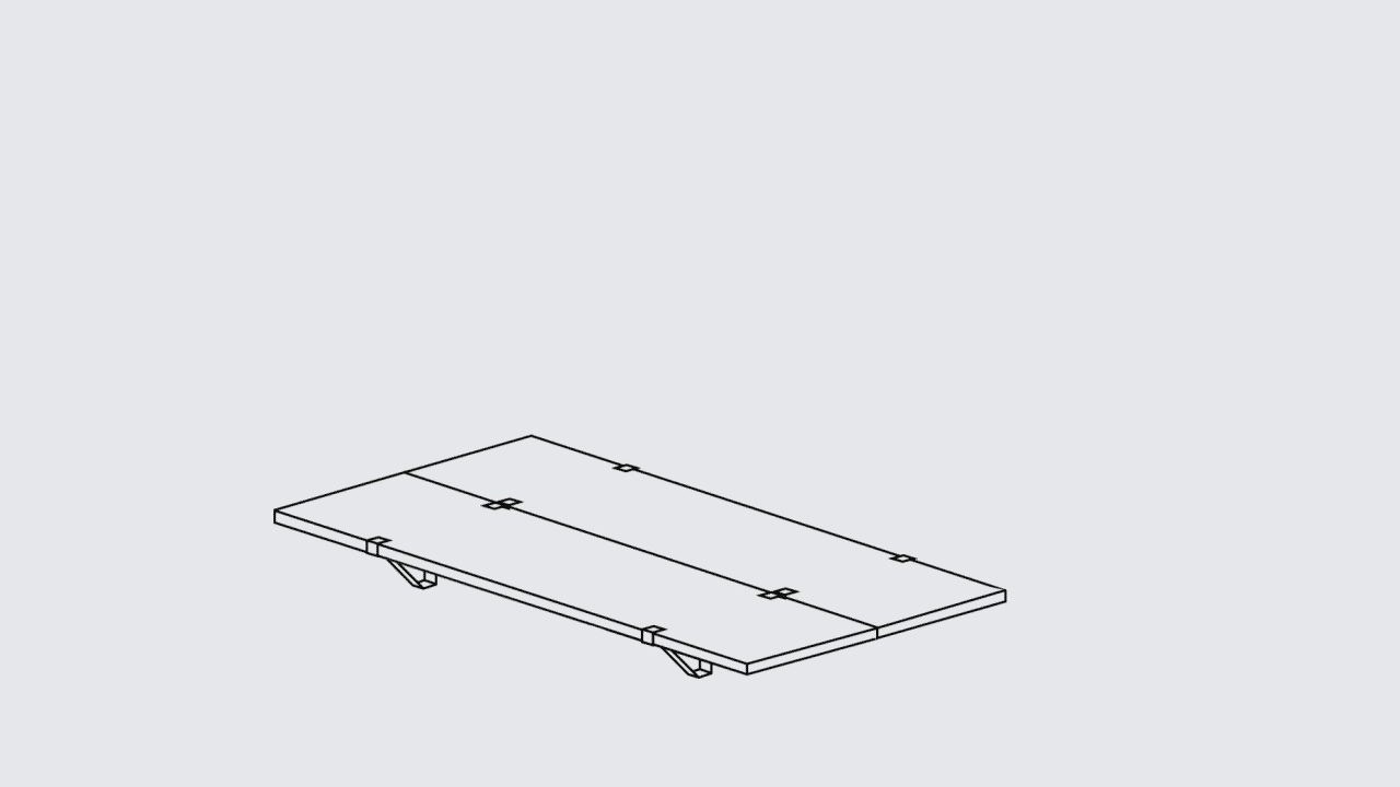 The Floyd Platform Bed assembly loop animation with underbed storage