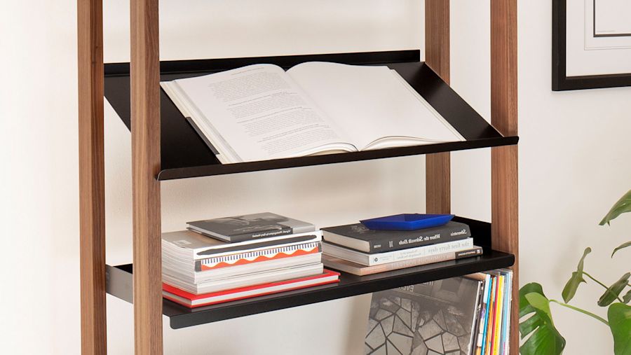 Walnut/Black Shelf with Display