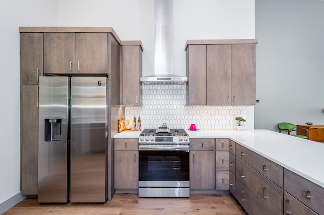 One view of the Green's kitchen.