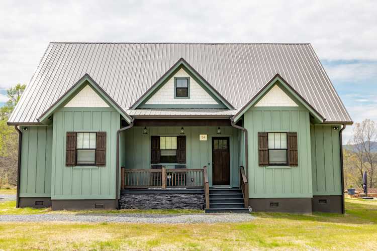 The front view of the Chadwell home in Cullowhee.