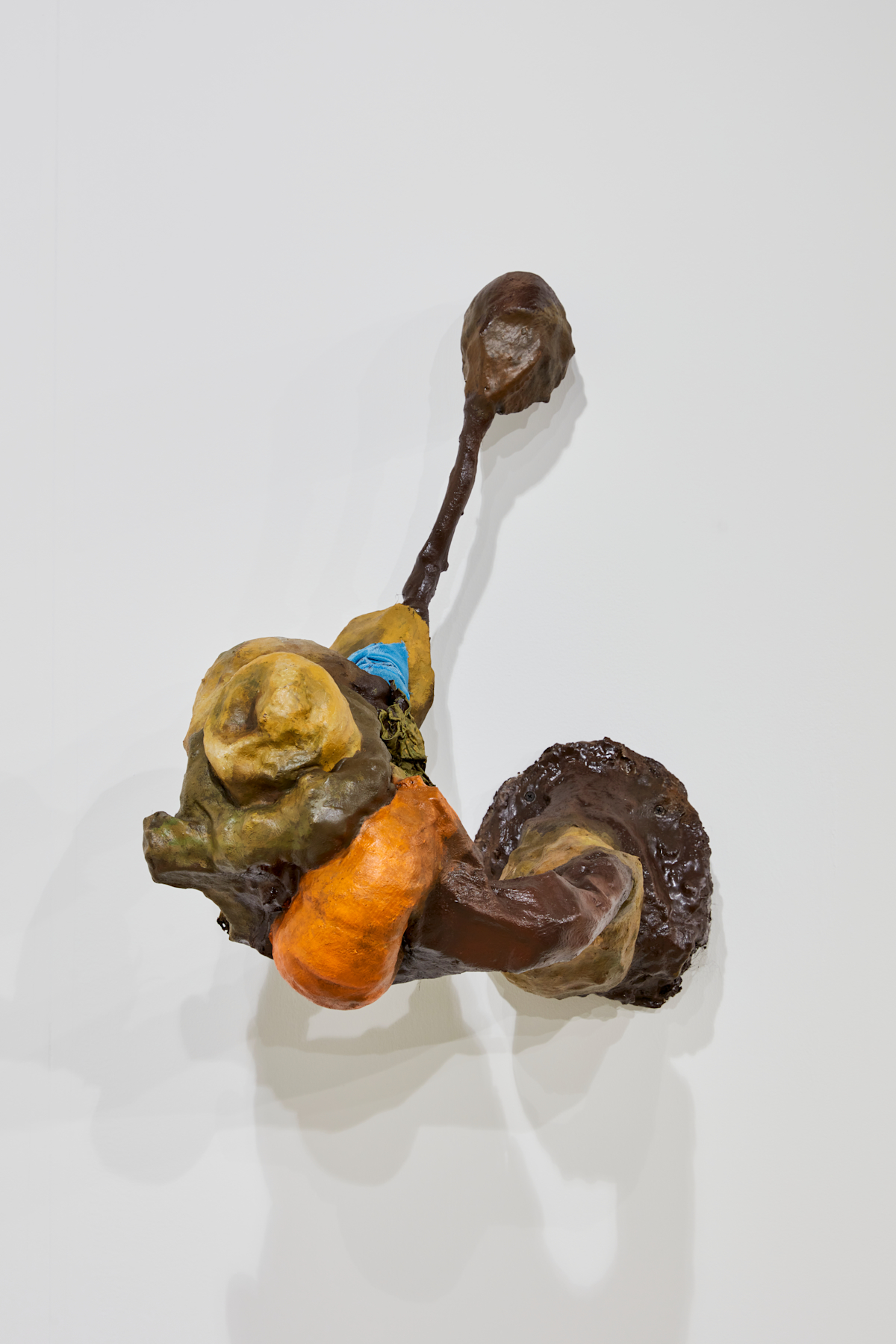 Tempus Fugit (Time Flies), 2022, Wood, cast foam, polyurethane resin, aquaresin, fabric, paint, 27 × 18 × 20 in.