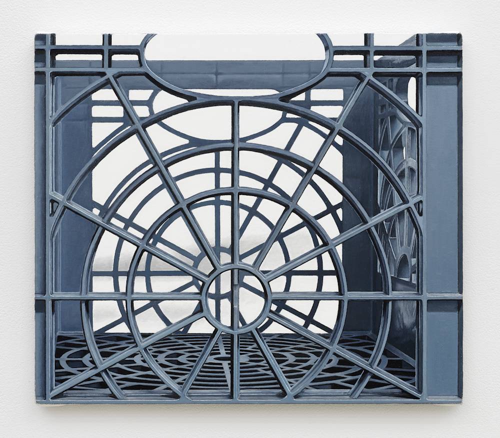 Milk Crate, 2018, oil on canvas, 13 x 15 inches