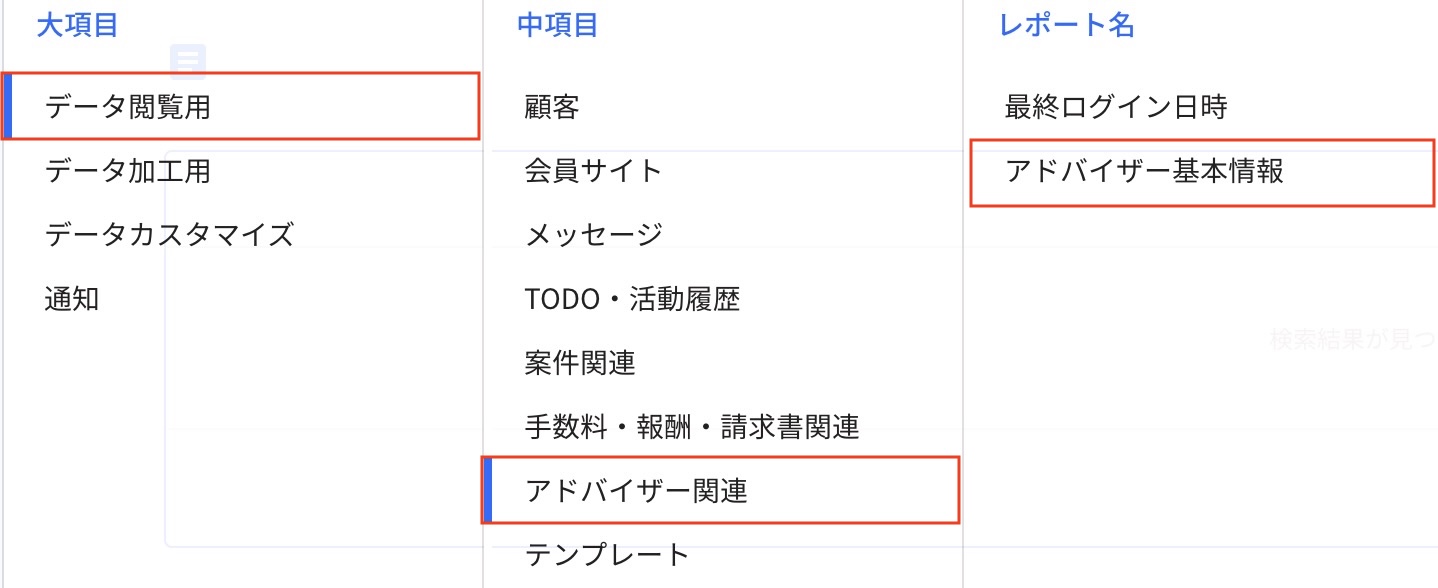 アドバイザー基本情報
