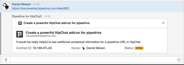hipchat-pipedrive-card
