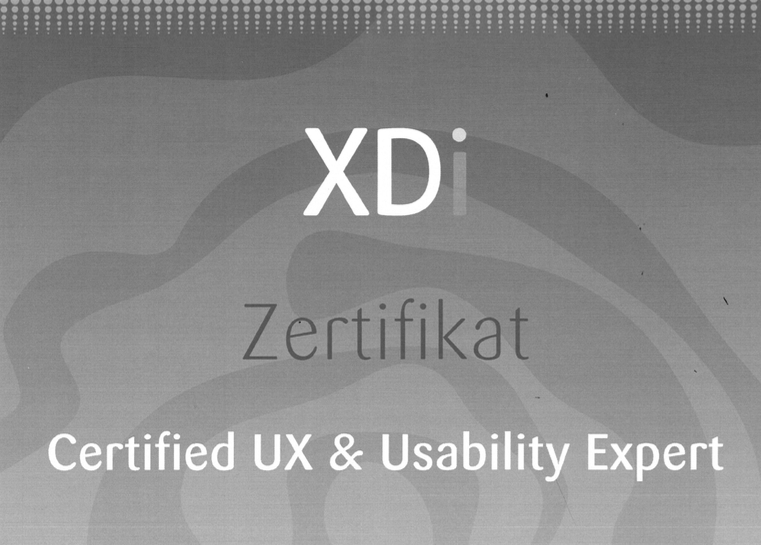 XDi Certified UX & Usability Expert