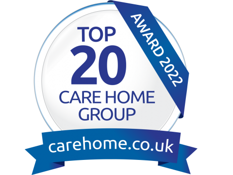 Top 20 Care Home Group 2022 Award