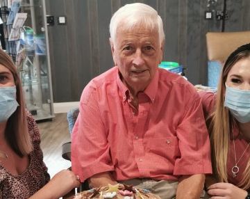 Bill Parton, 94, temporary apartment tenant at Belong Newcastle-under-Lyme