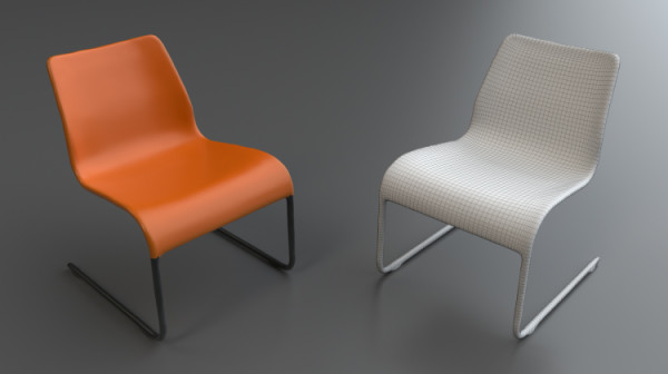 download orange chair