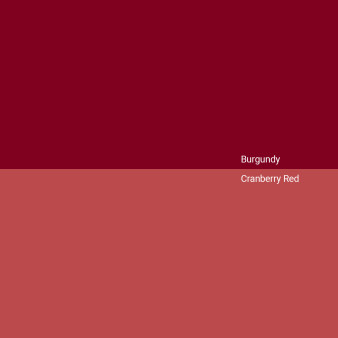 burgundy-v-cranberry-red