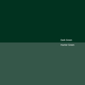 dark-green-v-hunter-green