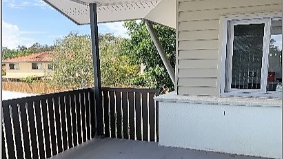 Porch on entry.