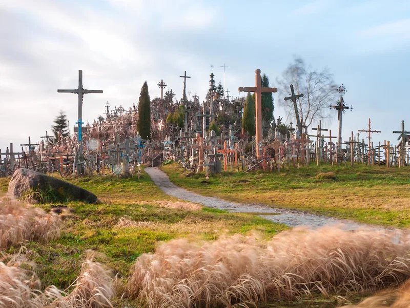 Famous-hill-of-crosses-near-Siauliai-Lithuania-Europe-guided-tour