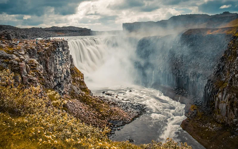 See the famous Dettifoss waterfall