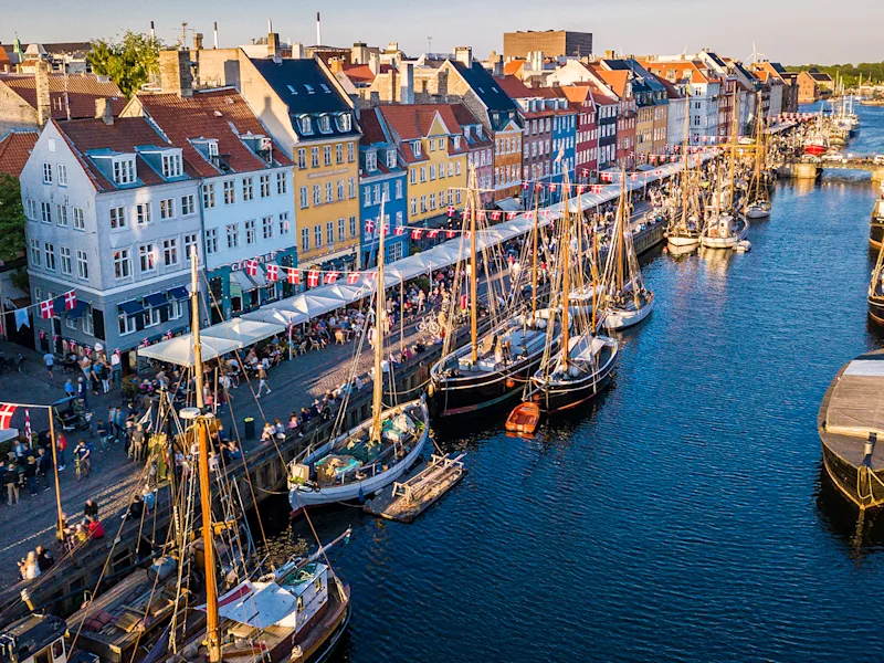 Copenhagen-Denmark-boats-in-sunset