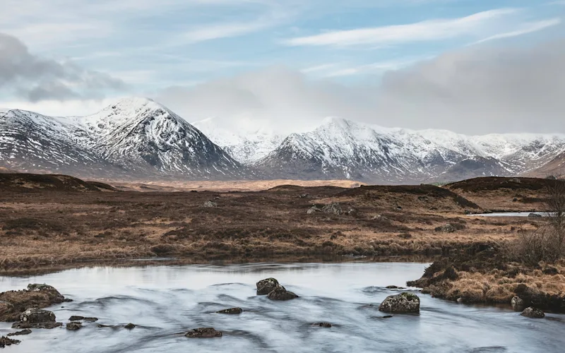 Scenic drive through the Scottish Highlands