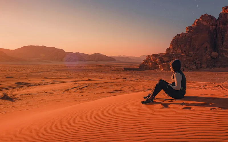 Sleep in a Bedouin camp in Wadi Rum