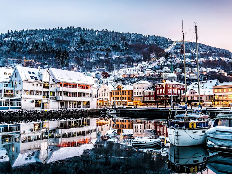 Brggen-Bergen-Norway-in-winter