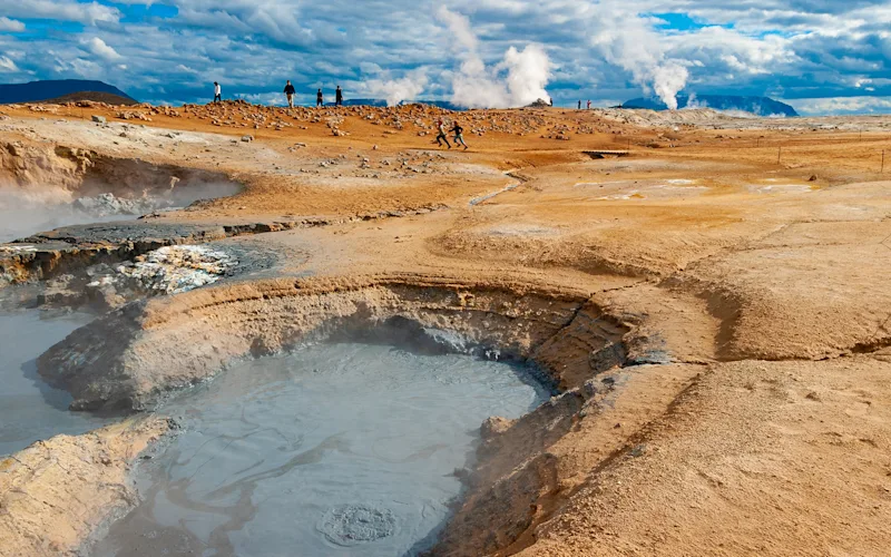 Spend time at the Námaskarð geothermal area