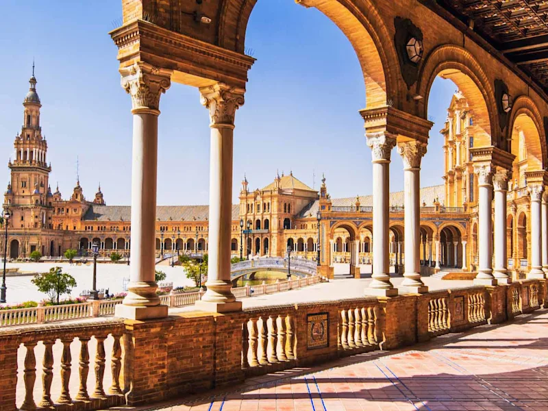 Plaza-de-Espana-in-Seville-Andalusia-Spain